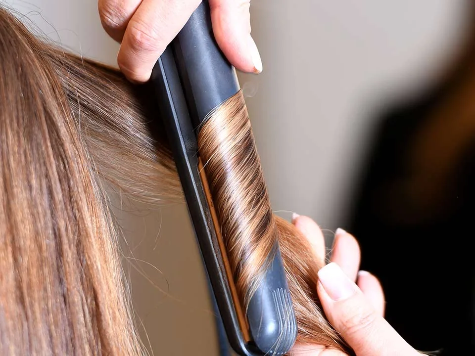 Styling mit dem Glätteisen