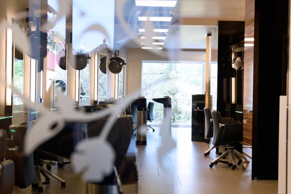 Der Salon von innen